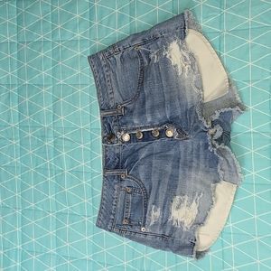 American Eagle High Rise Festival Jean Shorts Women's Size 6